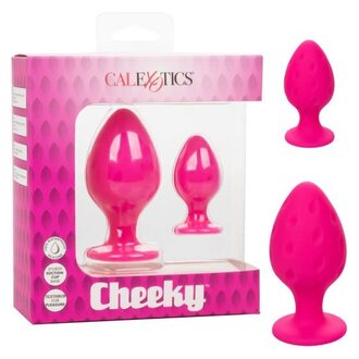 CALIFORNIA EXOTIC CHEEKY SILICONE TEXTURED PLUGS LRG/SMALL