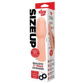 SIZE UP SU 2 IN. REALISTIC PENIS EXTENDER