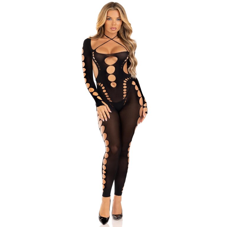 LEG AVENUE CUT-OUT BODYSTOCKING