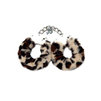WHIPSMART FURRY CUFFS WITH EYE MASK - LEOPARD