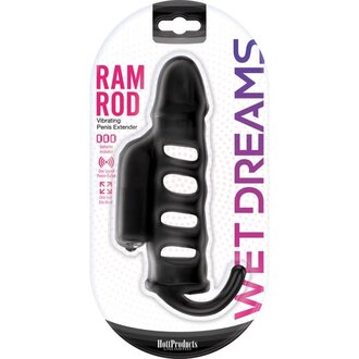 HOTT PRODUCTS RAM ROD PENIS EXTENSION SLEEVE W/ POWER BULLET