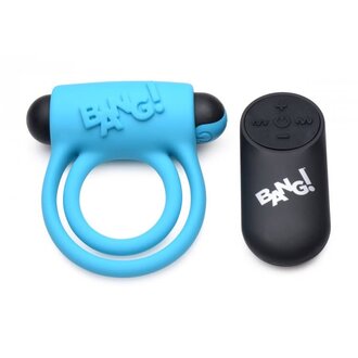 XR BRANDS BANG! SILICONE COCK RING & BULLET W/ REMOTE
