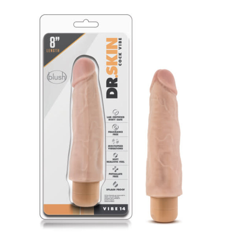 BLUSH NOVELTIES DR SKIN COCKVIBE #14 BEIGE