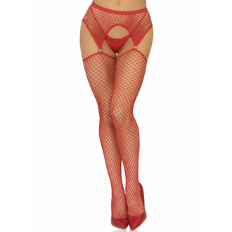 LEG AVENUE KYA NET GARTER BELT STOCKINGS