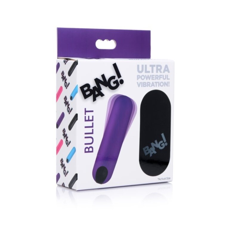 XR BRANDS BANG! VIBRATING BULLET W/ REMOTE CONTROL