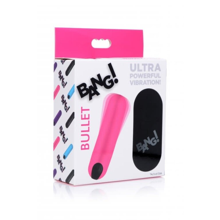 XR BRANDS BANG! VIBRATING BULLET W/ REMOTE CONTROL