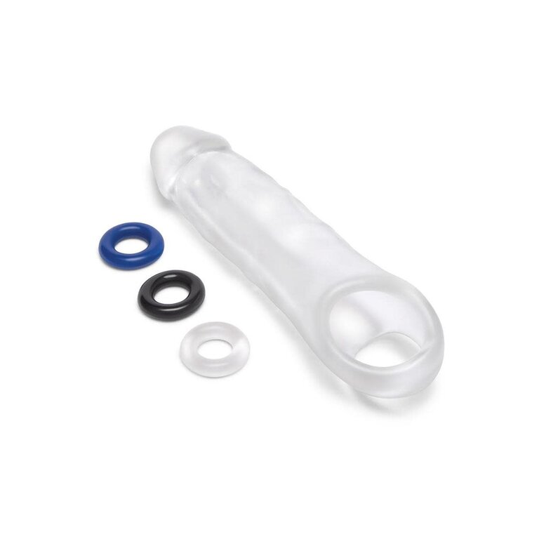 SIZE UP SU 2 IN. SEE-THRU PENIS EXTENDER W/ BALL LOOP