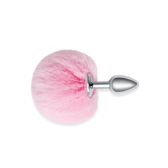 WHIPSMART 2.5" FLUFFY BUNNY METAL PLUG W/ PINK TAIL