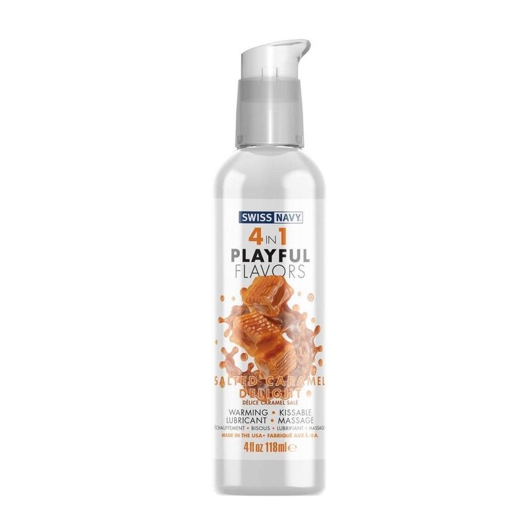 SWISS NAVY 4 IN 1 PLAYFUL SALTED CARAMEL 4 OZ