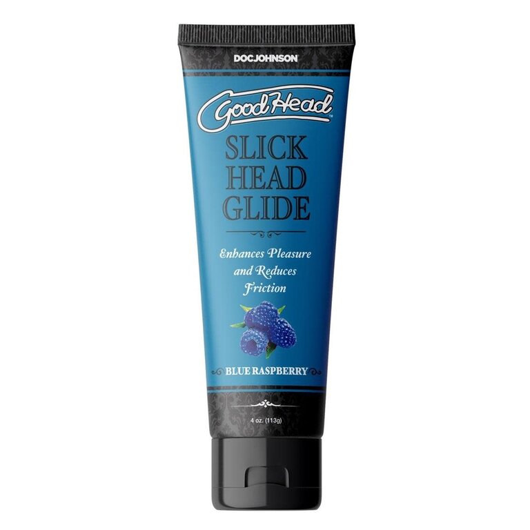 DOC JOHNSON GOODHEAD SLICK HEAD GLIDE 4 OZ BLUE RASP BOX