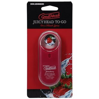 DOC JOHNSON GOODHEAD JUICY HEAD SPRAY TO- GO STRAWBERRY 0.30 FL OZ