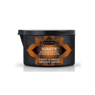 KAMA SUTRA IGNITE MASSAGE CANDLE ALMOND 6 OZ
