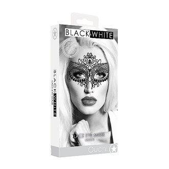 SHOTS AMERICA B&W LACE EYE MASK QUEEN
