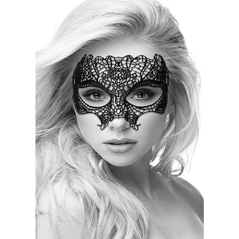 SHOTS AMERICA B&W LACE EYE MASK PRINCESS