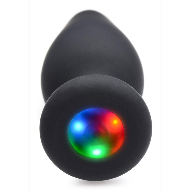 XR BRANDS BOOTY SPARKS SILICONE LIGHT UP LARGE PLUG