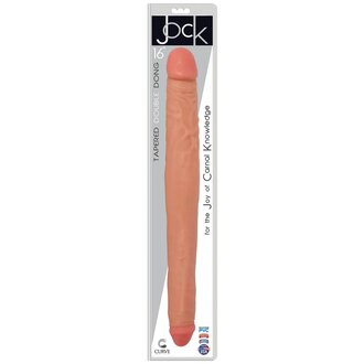 JOCK JOCK 16” TAPPERED DOUBLE DONG-VANILLA