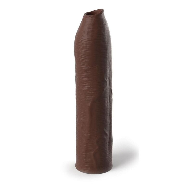 PIPEDREAM FANTASY X-TENSIONS ELITE UNCUT 7IN EXTENSION SLEEVE BROWN