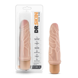 BLUSH NOVELTIES DR SKIN COCKVIBE #3 NATURAL