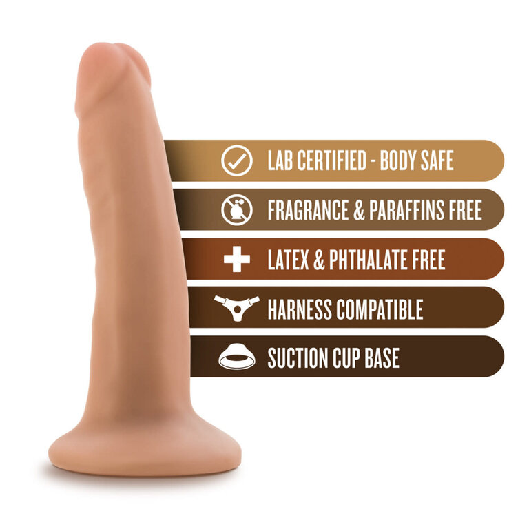 BLUSH NOVELTIES DR SKIN 5.5 COCK W/ SUCTION CUP VANILLA "