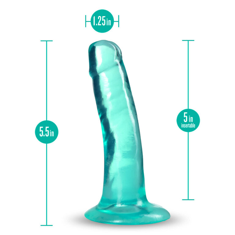BLUSH NOVELTIES B YOURS PLUS HARD N HAPPY TEAL 5"