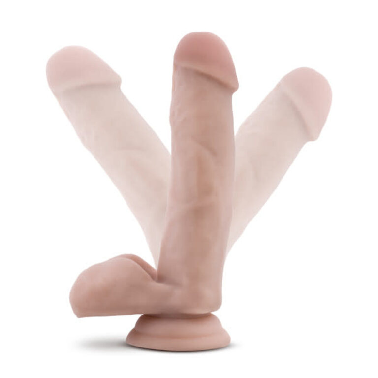 BLUSH NOVELTIES DR. SKIN DR. MARK 7IN DILDO W/ BALLS BEIGE