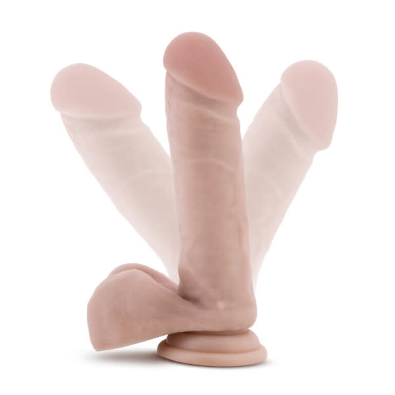 BLUSH NOVELTIES DR. SKIN DR. WILLIAM 8IN DILDO W/ BALLS BEIGE