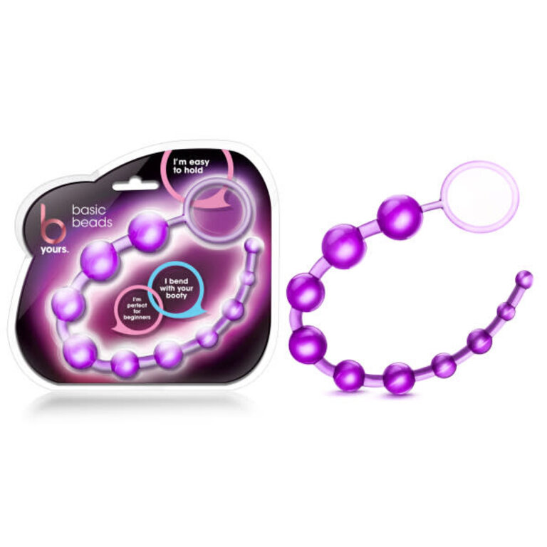 BLUSH NOVELTIES B YOURS BASIC BEADS PURPLE