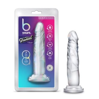 BLUSH NOVELTIES B YOURS DIAMOND CRYSTAL CLEAR 7.5"