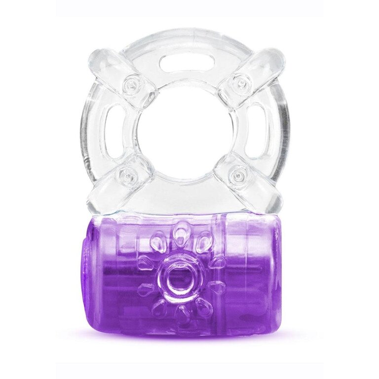BLUSH NOVELTIES PLAY WITH ME PLEASER RECHARGEABLE COCK RING PURPLE