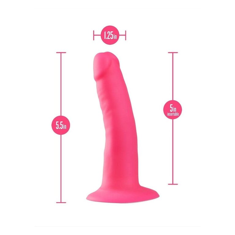 BLUSH NOVELTIES NEO ELITE SILICONE DUAL DILDO 6" PNK