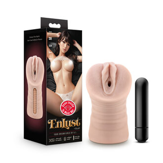 BLUSH NOVELTIES ENLUST AYUMI VIBRATING STROKER BEIGE