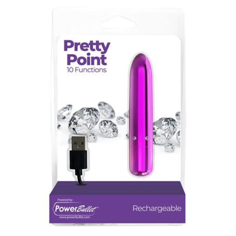 BMS POWER BULLET PRETTY POINT 4IN 10 FUNCTION BULLET PURPLE