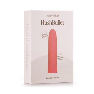 HUSH NOVELTIES HUSH SILICONE BULLET CORAL