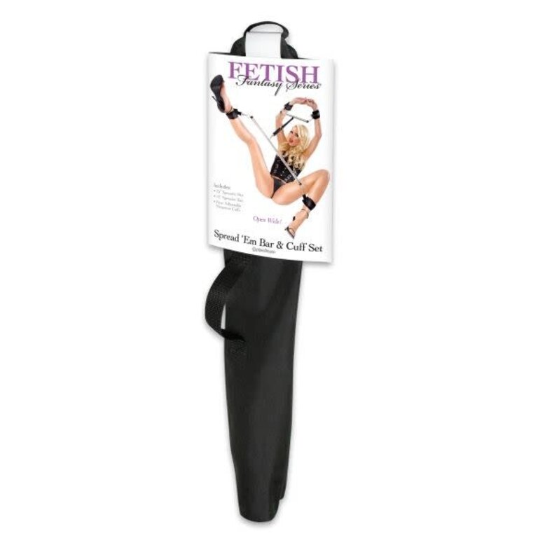 PIPEDREAM FETISH FANTASY SPREAD EM BAR & CUFFS SET