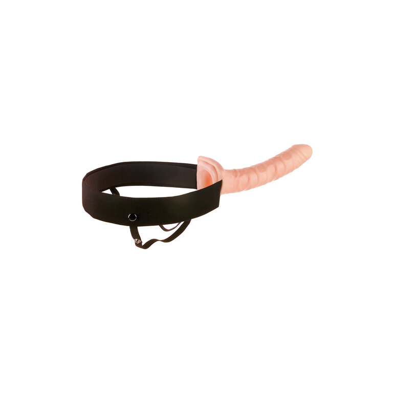 PIPEDREAM 10IN HOLLOW STRAP ON FLESH