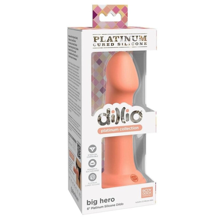 PIPEDREAM DILLIO PLATINUM BIG HER SILICONE 6IN