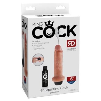 PIPEDREAM KING COCK 6 IN SQUIRTING COCK LIGHT