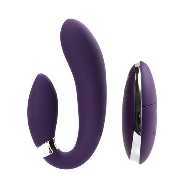 VEDO JENI C-SHAPED DUAL MOTOR VIBE WITH REMOTE - PURPLE