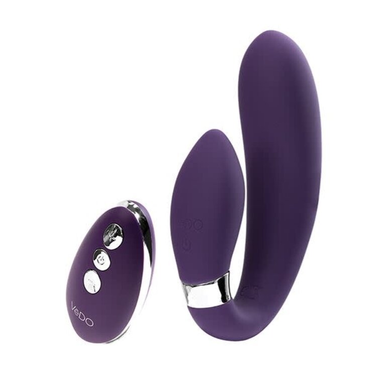 VEDO JENI C-SHAPED DUAL MOTOR VIBE WITH REMOTE - PURPLE