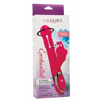 CALIFORNIA EXOTIC ENCHANTED BUTTERFLY RECHARGEABLE THRUSTING RABBIT PNK