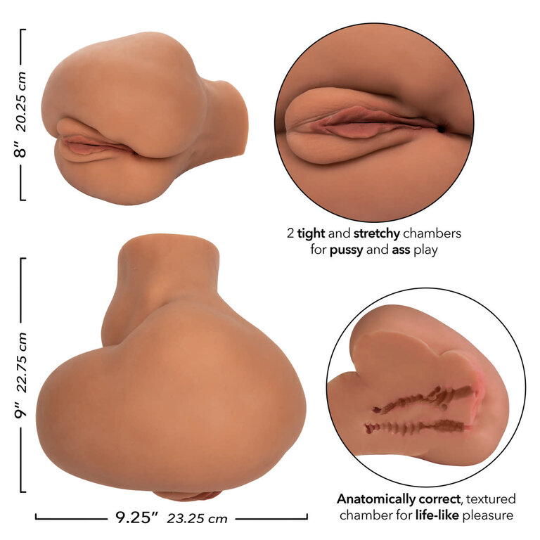 CALIFORNIA EXOTIC STROKE IT SIDE BANGER BROWN