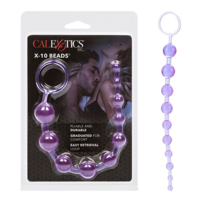 CALIFORNIA EXOTIC X-10 BEADS-PURPLE