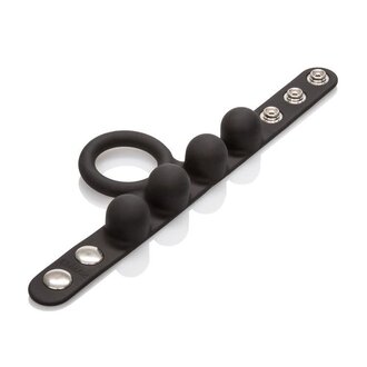 CALIFORNIA EXOTIC WEIGHTED BALL STRETCHER MEDIUM BLACK