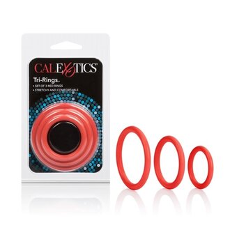 CALIFORNIA EXOTIC TRI RINGS RED