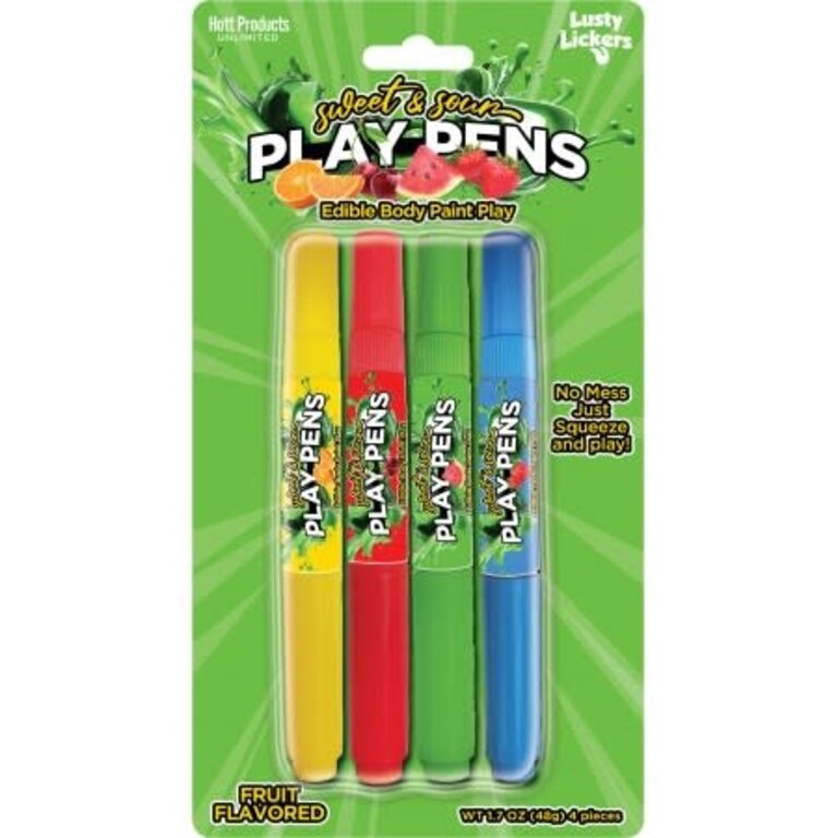 HOTT PRODUCTS SWEET & SOUR BODY PENS 4 PACK