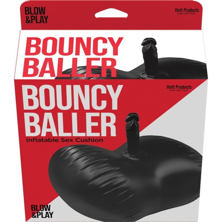 HOTT PRODUCTS BOUNCY BALLER INFLATABLE PLAY COUSHION W/ PVC DILDO