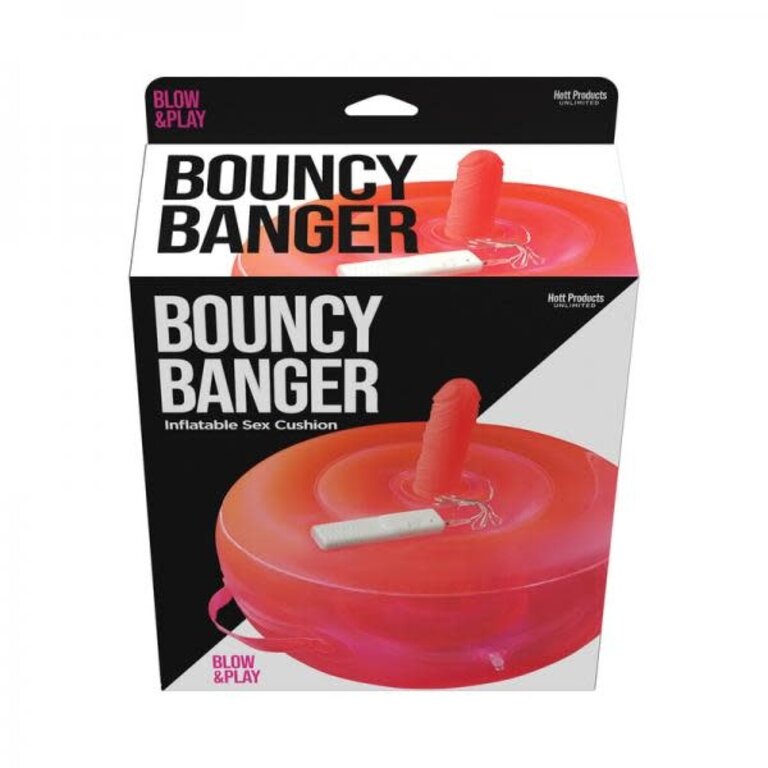 HOTT PRODUCTS BOUNCY BANGER INFLATABLE PLAY CUSHION W/ WIRE CONTROL DILDO