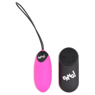 XR BRANDS BANG! SWIRL SILICONE EGG PINK