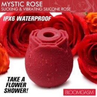 XR BRANDS BLOOMGASM MYSTIC ROSE SUCKI & VIBRATING SILICONE ROSE