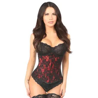 DAISY CORSETS LAVISH UNDERBUST CORSET W/ BLACK OVERLAY